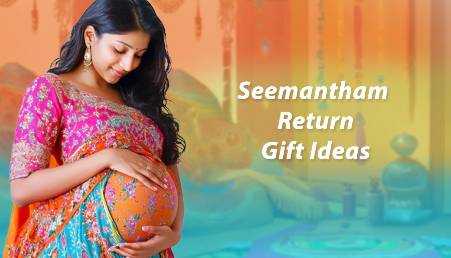 Women thinking about Return Gifts for Seemantham Ceremony