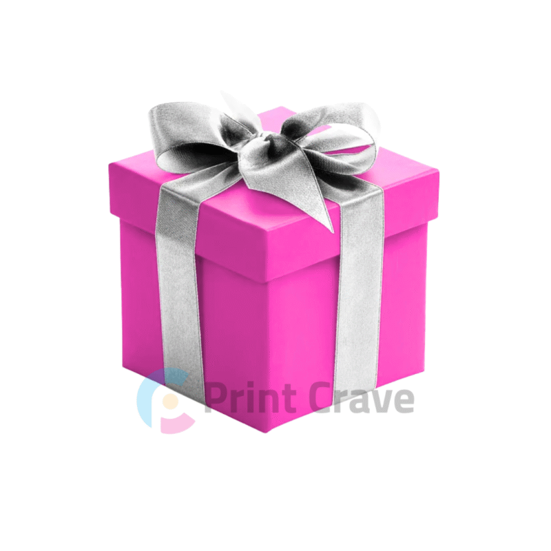 Return Gift Box - Premium Gift Box with Blue, Red, Rose and Pink with Silver Bow - Image 3
